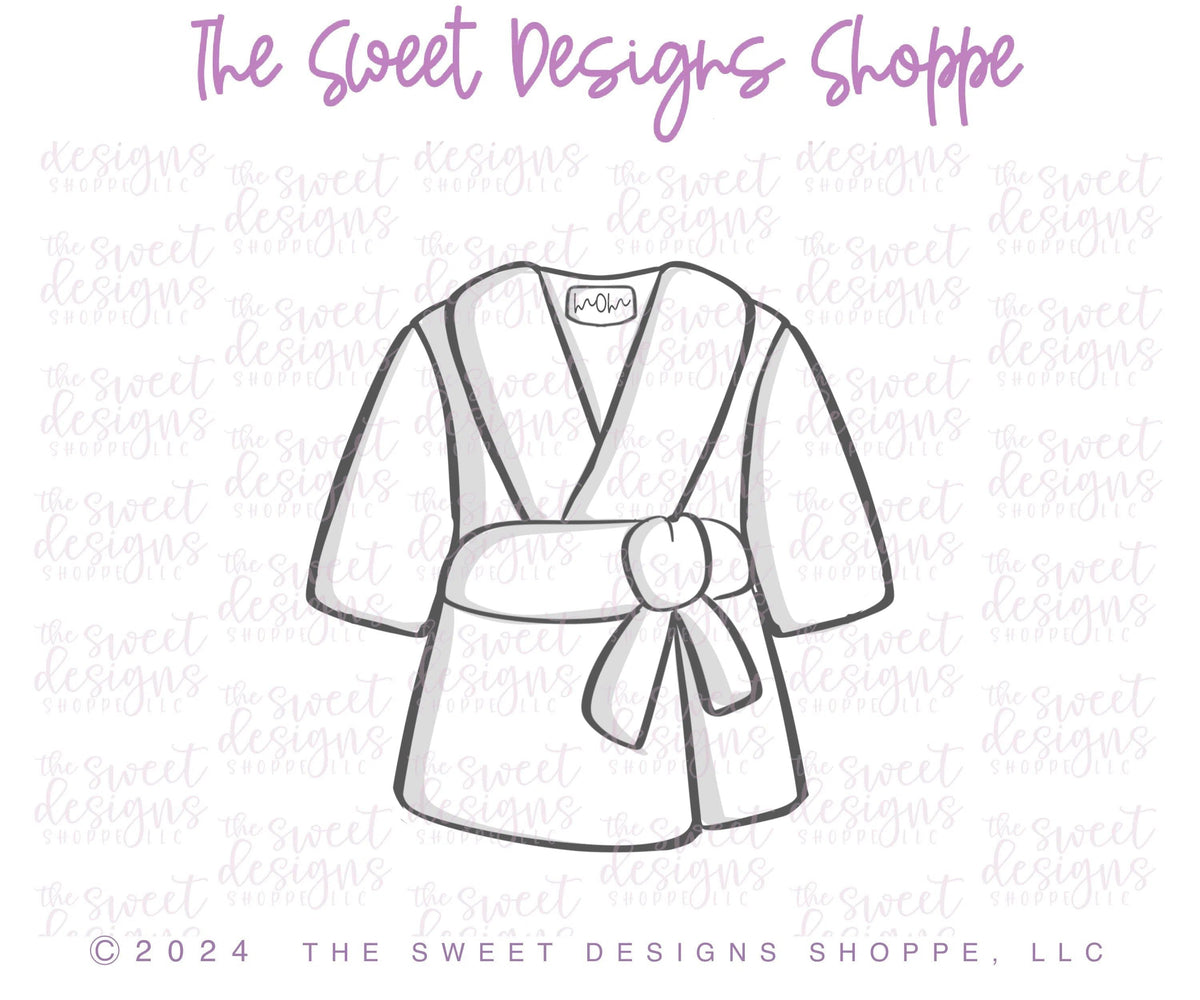 Cookie Cutters - Cozy Bathrobe- Cookie Cutter - The Sweet Designs Shoppe - TSDS - - ALL,Bathrobe,beauty,Clothing / Accessories,Cookie Cutter,MOM,mother,Mothers Day,Promocode,Robe,spa,STL