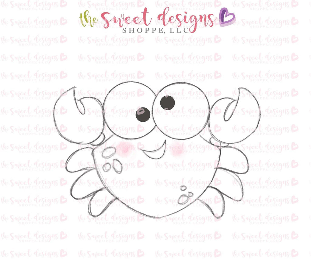 Cookie Cutters - Crab - Cookie Cutter - The Sweet Designs Shoppe - TSDS - - ALL,Animal,Animals,beach,Cookie Cutter,Crab,Ocean,Promocode,sand,STL,summer,under the sea