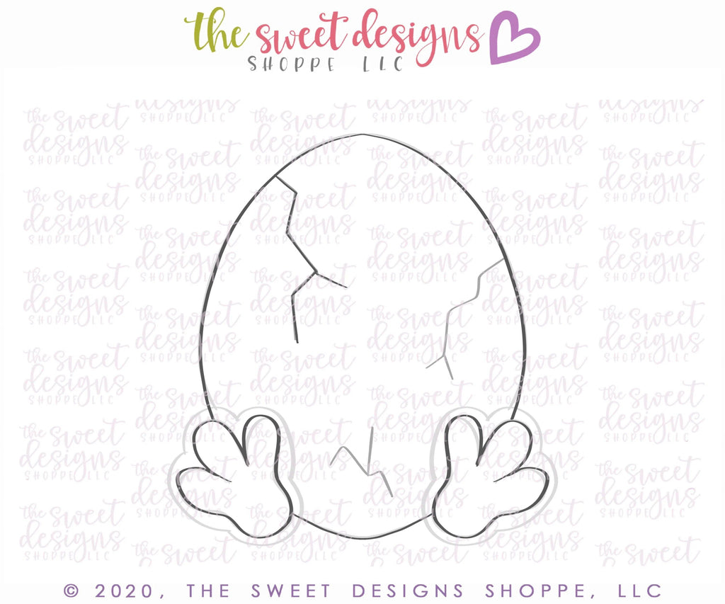 Cookie Cutters - Cracked Egg - Cookie Cutter - The Sweet Designs Shoppe - - ALL, Animal, Animals, Animals and Insects, Cookie Cutter, easter, Easter / Spring, Promocode