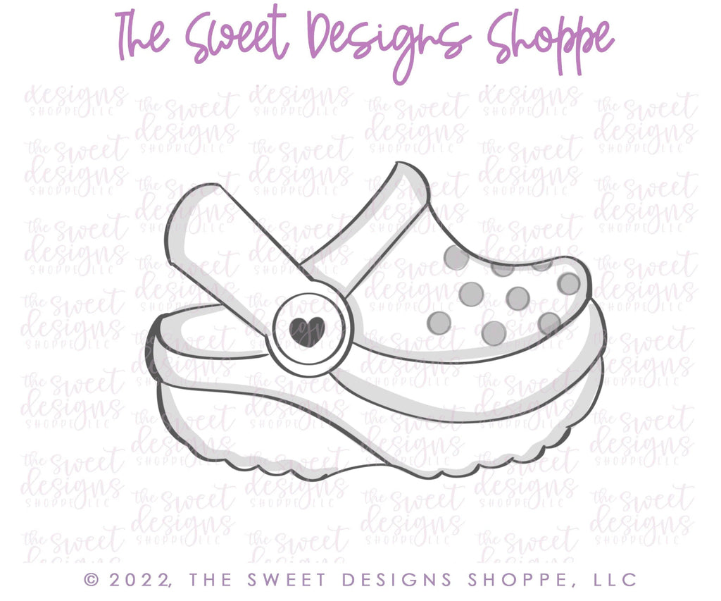 Cookie Cutters - Croc - Cookie Cutter - The Sweet Designs Shoppe - - Accesories, Accessories, accessory, ALL, Clothing / Accessories, Cookie Cutter, hat, mother, Mothers Day, Promocode, summer