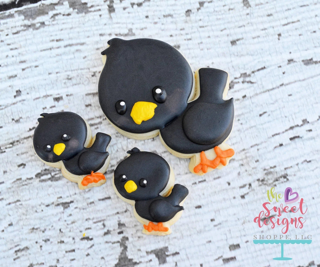 Cookie Cutters - Crow v2- Cookie Cutter - The Sweet Designs Shoppe - - ALL, Animal, Cookie Cutter, Fall, Fall / Halloween, Fall / Thanksgiving, Halloween, Promocode, thanksgiving