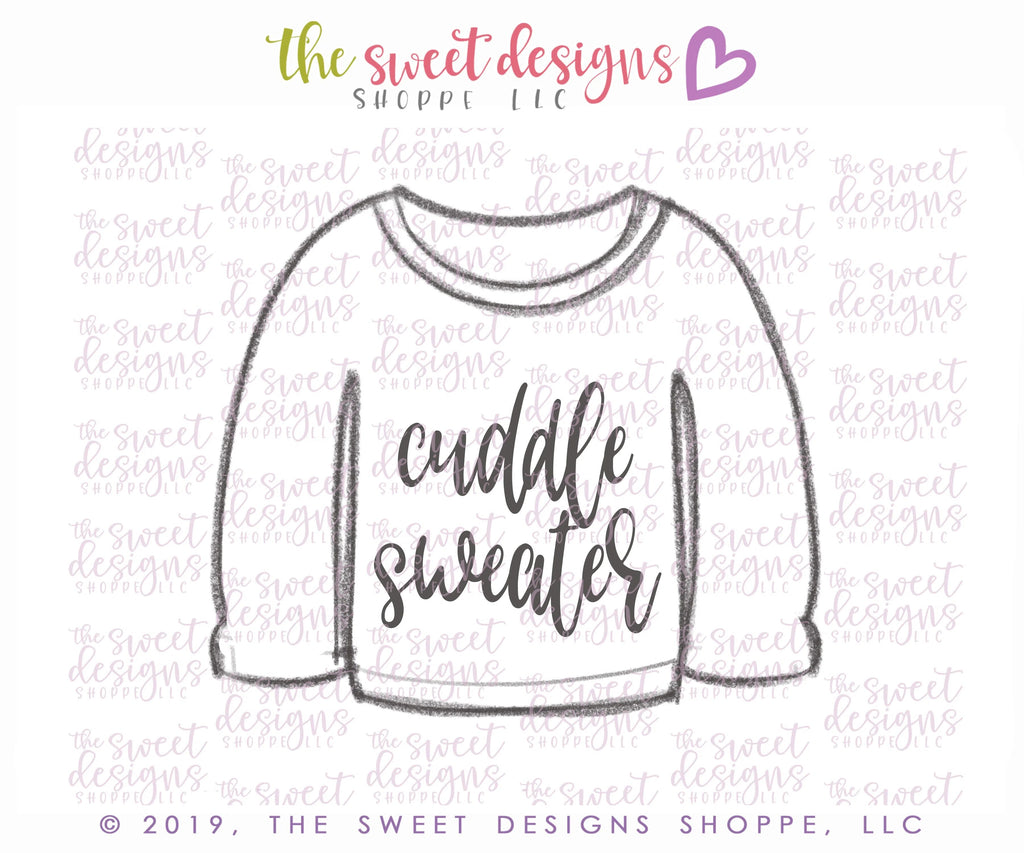 Cookie Cutters - Cuddle Weather Sweater - Cookie Cutter - Sweet Designs Shoppe - - accessory, ALL, Christmas, Christmas / Winter, Clothes, Clothing / Accessories, Cookie Cutter, Promocode, Snow, ugly, Winter