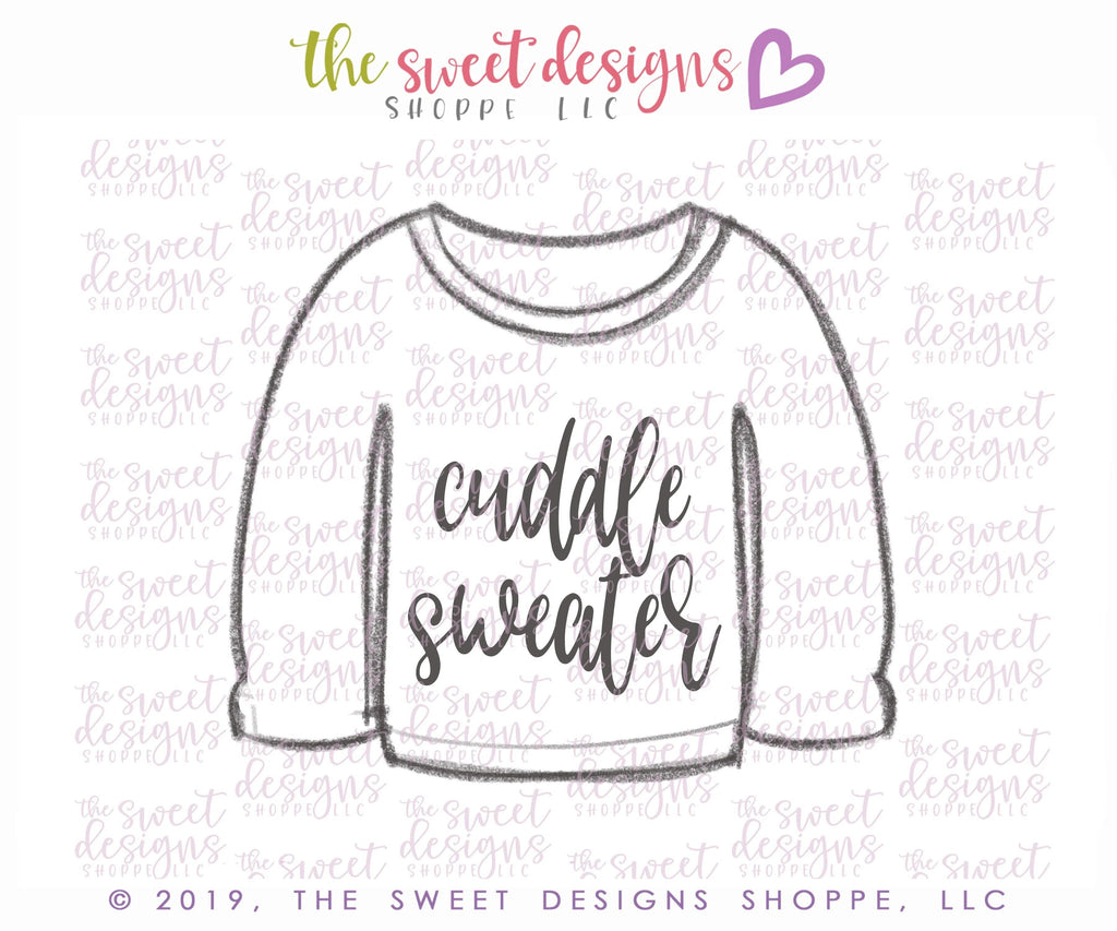 Cookie Cutters - Cuddle Weather Sweater - Cookie Cutter - The Sweet Designs Shoppe - - accessory, ALL, Christmas, Christmas / Winter, Clothes, Clothing / Accessories, Cookie Cutter, Promocode, Snow, ugly, Winter