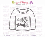 Cookie Cutters - Cuddle Weather Sweater - Cookie Cutter - The Sweet Designs Shoppe - TSDS - - accessory,ALL,Christmas,Christmas / Winter,Clothes,Clothing / Accessories,Cookie Cutter,Promocode,Snow,STL,ugly,Winter