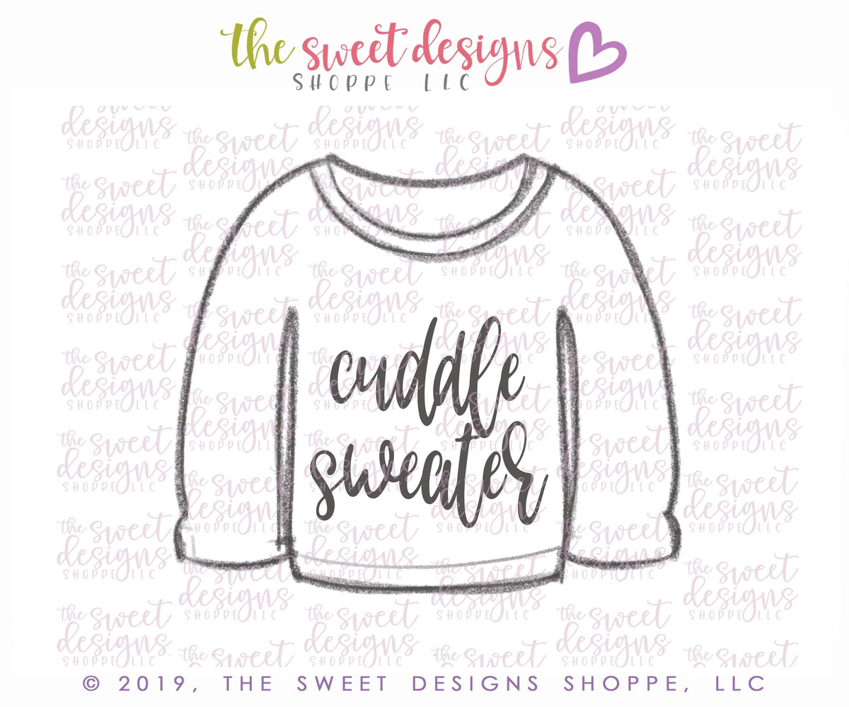 Cookie Cutters - Cuddle Weather Sweater - Cookie Cutter - The Sweet Designs Shoppe - TSDS - - accessory,ALL,Christmas,Christmas / Winter,Clothes,Clothing / Accessories,Cookie Cutter,Promocode,Snow,STL,ugly,Winter