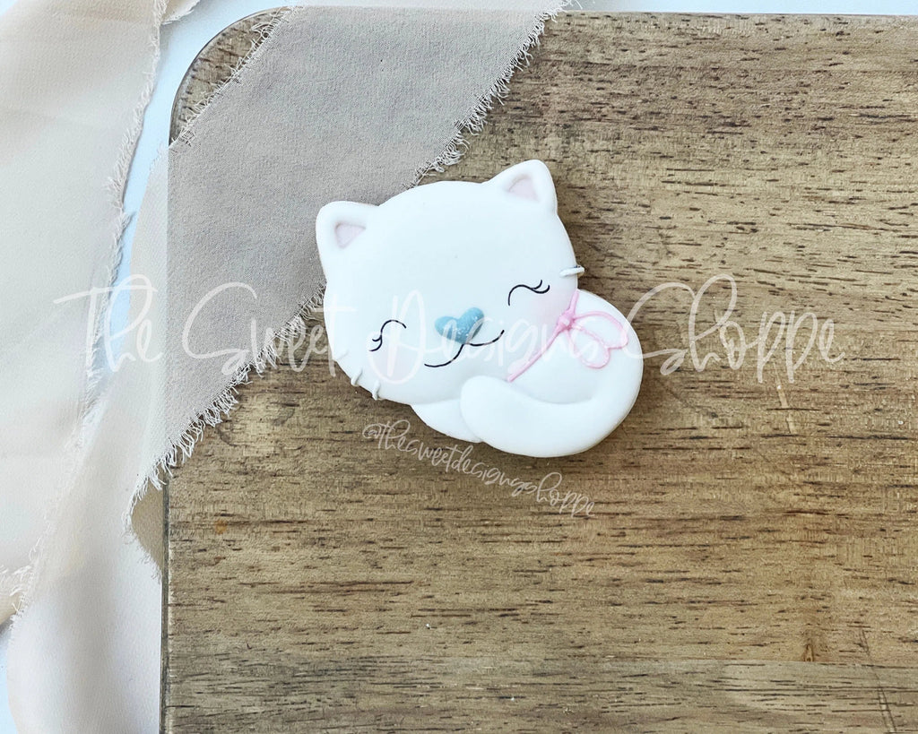 Cookie Cutters - Cuddly Cat - Cutter - Sweet Designs Shoppe - - ALL, Animal, Animals, Animals and Insects, Cookie Cutter, Promocode, Valentine, Valentines