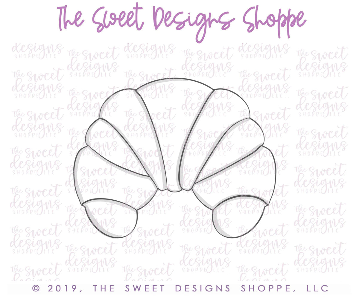 Cookie Cutters - Cuernito - Cookie Cutter - The Sweet Designs Shoppe - TSDS - - ALL,Cookie Cutter,Croissant,Cuerno,Food,Mexico,Pan Dulce,Promocode,STL,Sweet,Sweets