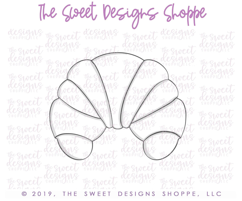 Cookie Cutters - Cuernito - Cookie Cutter - The Sweet Designs Shoppe - - ALL, Cookie Cutter, Croissant, Cuerno, Food, Mexico, Pan Dulce, Promocode, Sweet, Sweets