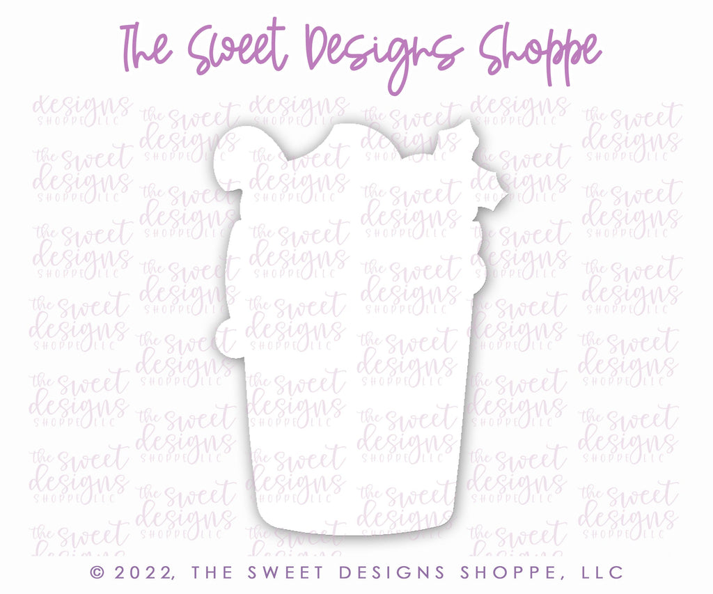 Cookie Cutters - Cup of Cheer Paper Coffee Cup - Cookie Cutter - The Sweet Designs Shoppe - - ALL, beverage, beverages, Christmas, Christmas / Winter, Christmas Cookies, Coffee, Cookie Cutter, Food & Beverages, Food and Beverage, new, Promocode, STL