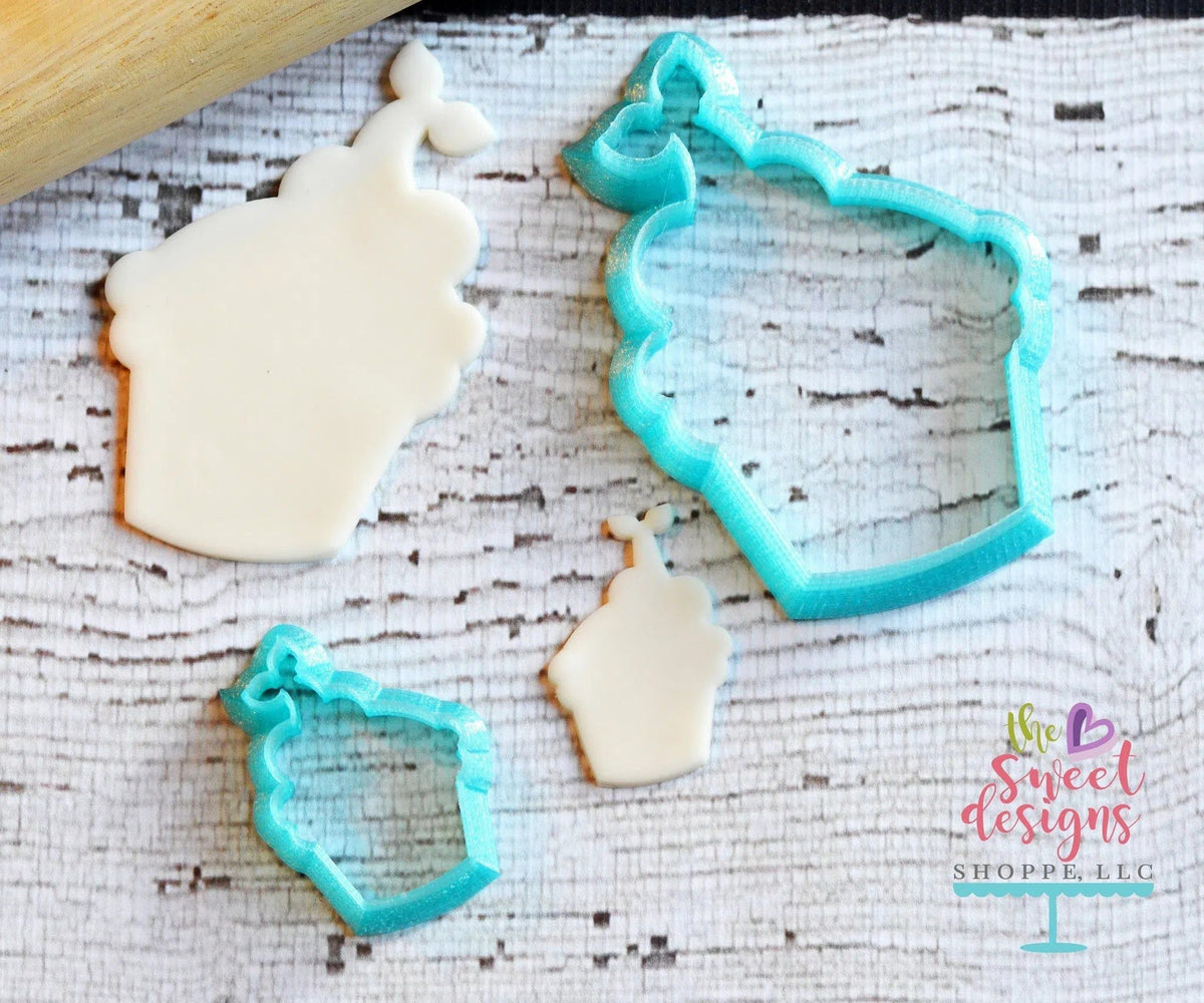 Cookie Cutters - Cupcake with Cherry v2- Cookie Cutter - The Sweet Designs Shoppe - TSDS - - ALL,Baking,Birthday,Cherry,Cookie Cutter,Cupcake,Food,Food & Beverages,Promocode,STL,v2