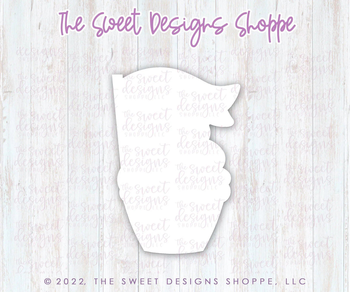 Cookie Cutters - Cupcake with Flag - Cookie Cutter - The Sweet Designs Shoppe - TSDS - - ALL,Birthday,Cookie Cutter,kid,kids,Promocode,STL,Sweet,Sweets