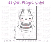 Cookie Cutters - Cupid Bear - 2 Piece Set - Cookie Cutters - The Sweet Designs Shoppe - TSDS - - ALL,Animal,Animals,Animals and Insects,Cookie Cutter,Mini Set,Mini Sets,Promocode,regular sets,School,set,sets,valentine,valentines