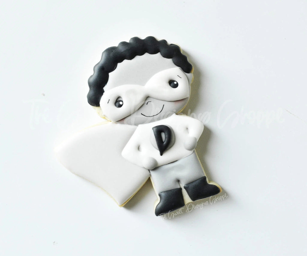 Cookie Cutters - Curly Super Hero - Cookie Cutter - The Sweet Designs Shoppe - TSDS - - ALL,Cookie Cutter,dad,Father,father's day,grandfather,Hero,KID,KIDS,Kids / Fantasy,mother,Mothers Day,Promocode