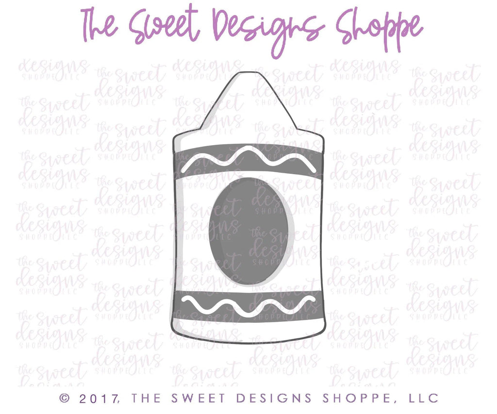 Cookie Cutters - Curvy Crayon - Cookie Cutter - The Sweet Designs Shoppe - TSDS - - ALL,art,back to school,building,Color,Cookie Cutter,Crayon,Customize,Grad,graduations,kids,Promocode,School,School / Graduation