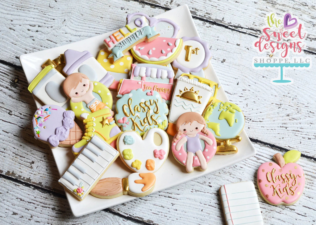 Cookie Cutters - Curvy Crayon - Cookie Cutter - The Sweet Designs Shoppe - TSDS - - ALL,art,back to school,building,Color,Cookie Cutter,Crayon,Customize,Grad,graduations,kids,Promocode,School,School / Graduation