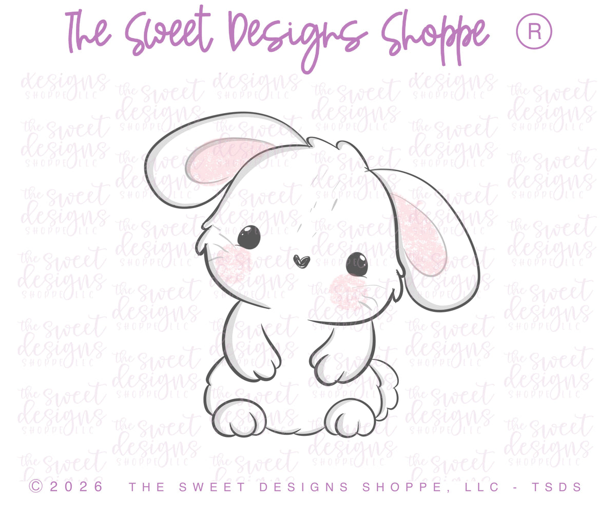 Cookie Cutters - Cute and Chubby Standing Bunny - Cookie Cutter - The Sweet Designs Shoppe - TSDS - - ALL,Animal,Animals,Animals and Insects,Cookie Cutter,Easter,Easter / Spring,Promocode,STL