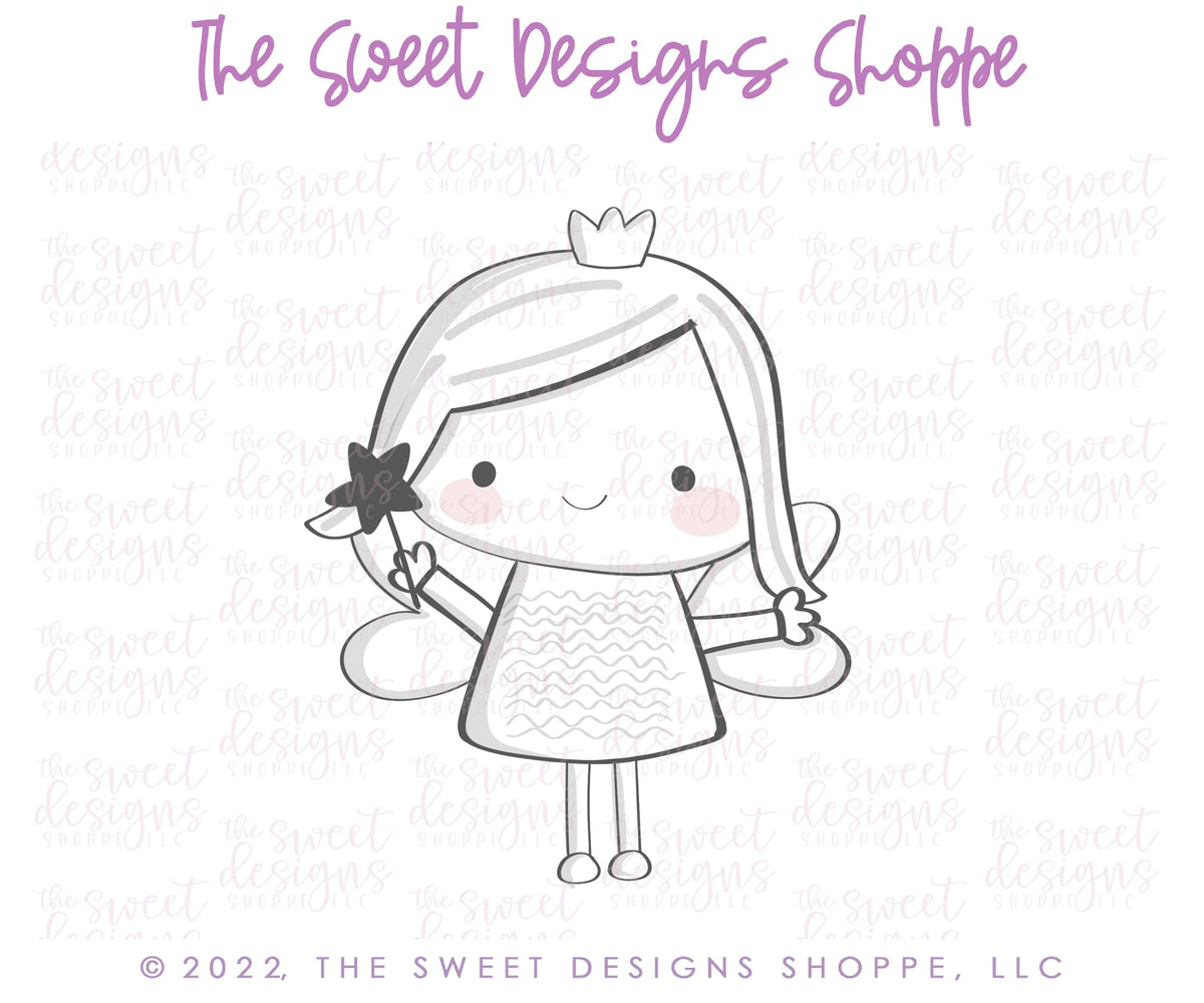Cookie Cutters - Cute and Funky Fairies - 2 Piece Set - Cookie Cutters - The Sweet Designs Shoppe - TSDS - - ALL,Baby / Kids,Birthday,Birthday Hat,Cookie Cutter,Fairy,Fantasy,kids,Kids / Fantasy,Mini Set,Mini Sets,Promocode,regular sets,set,sets
