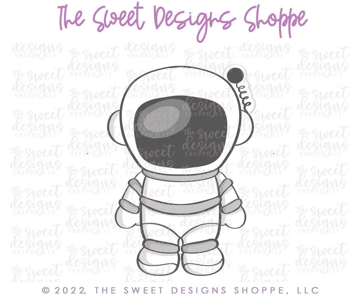 Cookie Cutters - Cute Astronaut - Cookie Cutter - The Sweet Designs Shoppe - TSDS - - ALL,Baby / Kids,Birthday,Cookie Cutter,kid,kids,Kids / Fantasy,Miscellaneous,Promocode,space,STL,transportation