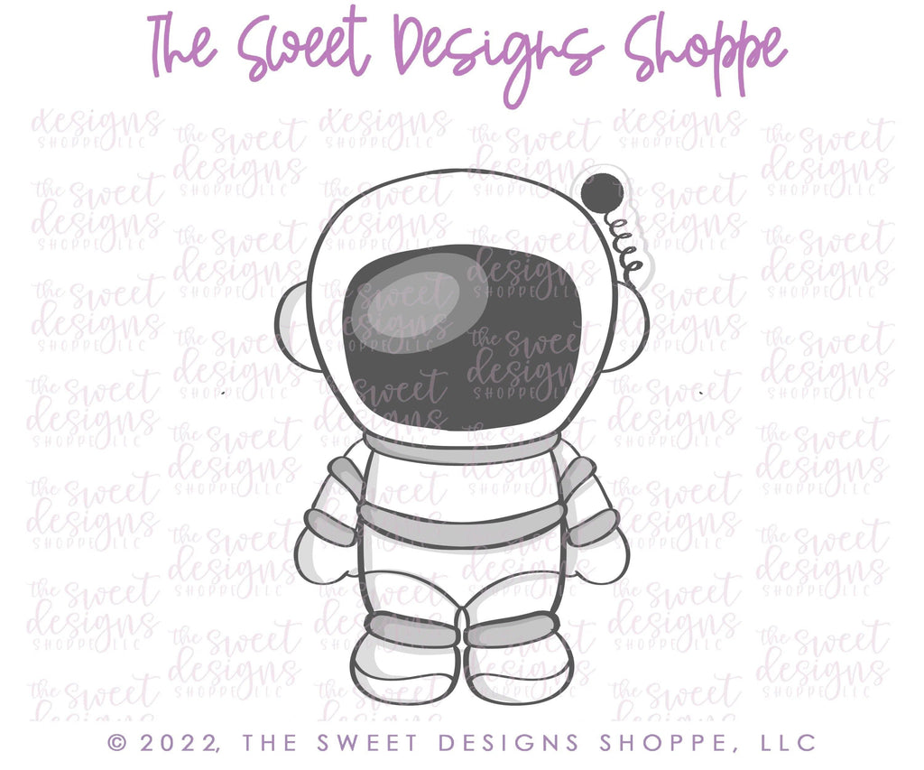 Cookie Cutters - Cute Astronaut - Cookie Cutter - The Sweet Designs Shoppe - TSDS - - ALL,Baby / Kids,Birthday,Cookie Cutter,kid,kids,Kids / Fantasy,Miscellaneous,Promocode,space,STL,transportation