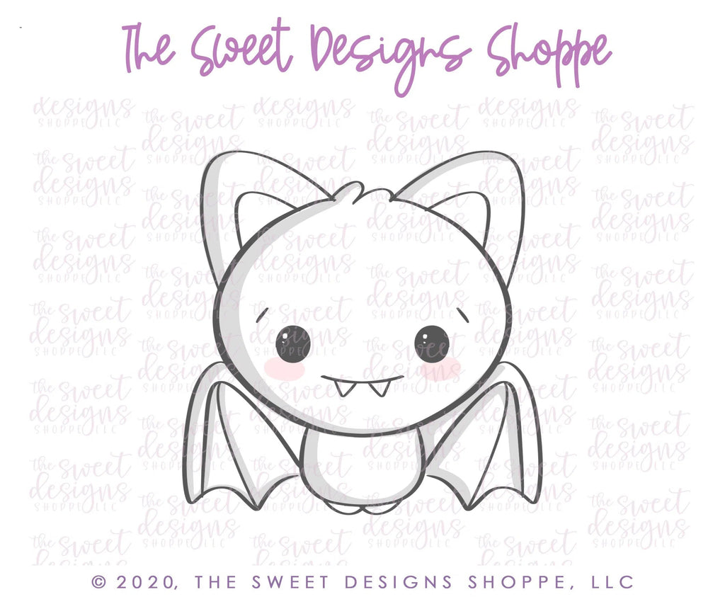 Cookie Cutters - Cute Bat - Cookie Cutter - Sweet Designs Shoppe - - ALL, Animal, Animals, Bat, Cookie Cutter, Customize, Fall / Halloween, halloween, Promocode