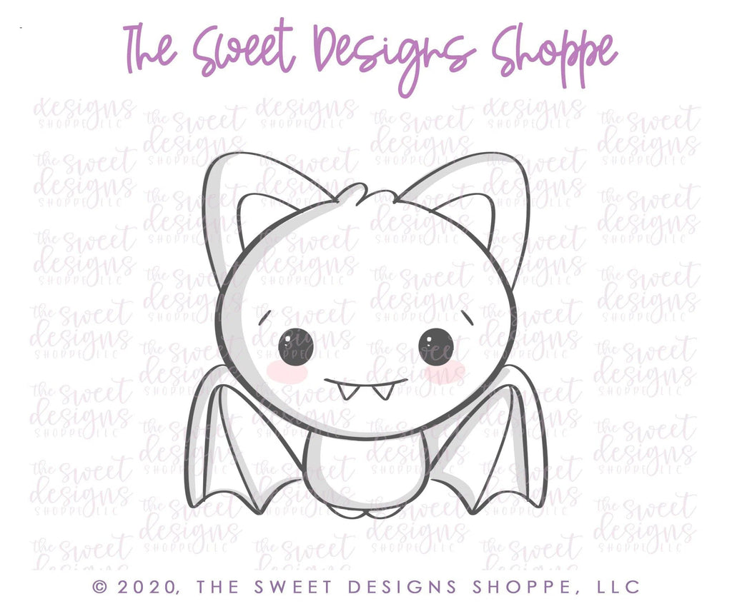 Cookie Cutters - Cute Bat - Cookie Cutter - The Sweet Designs Shoppe - TSDS - - ALL,Animal,Animals,Bat,Cookie Cutter,Customize,Fall / Halloween,halloween,Promocode,STL