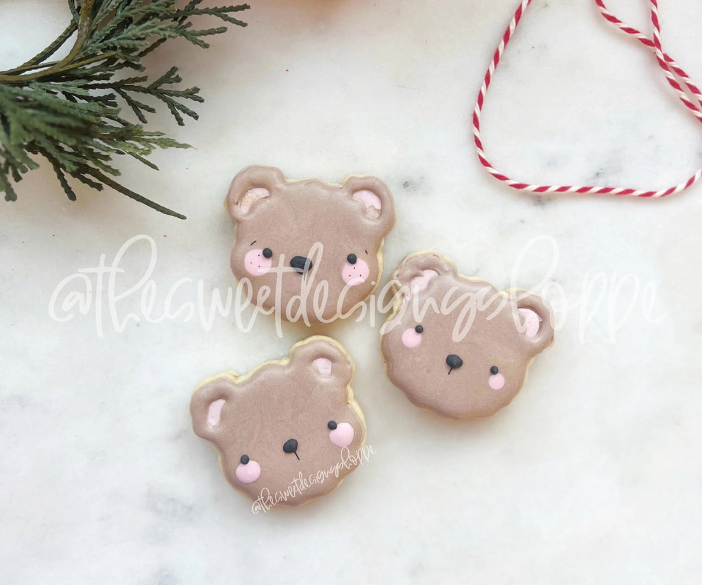 Cookie Cutters - Cute Bear Face - Cookie Cutter - Sweet Designs Shoppe - - advent, Advent Calendar, ALL, Animal, Animals, Animals and Insects, Baby / Kids, Christmas, Christmas / Winter, Cookie Cutter, kids, Promocode, Woodland, Zoo