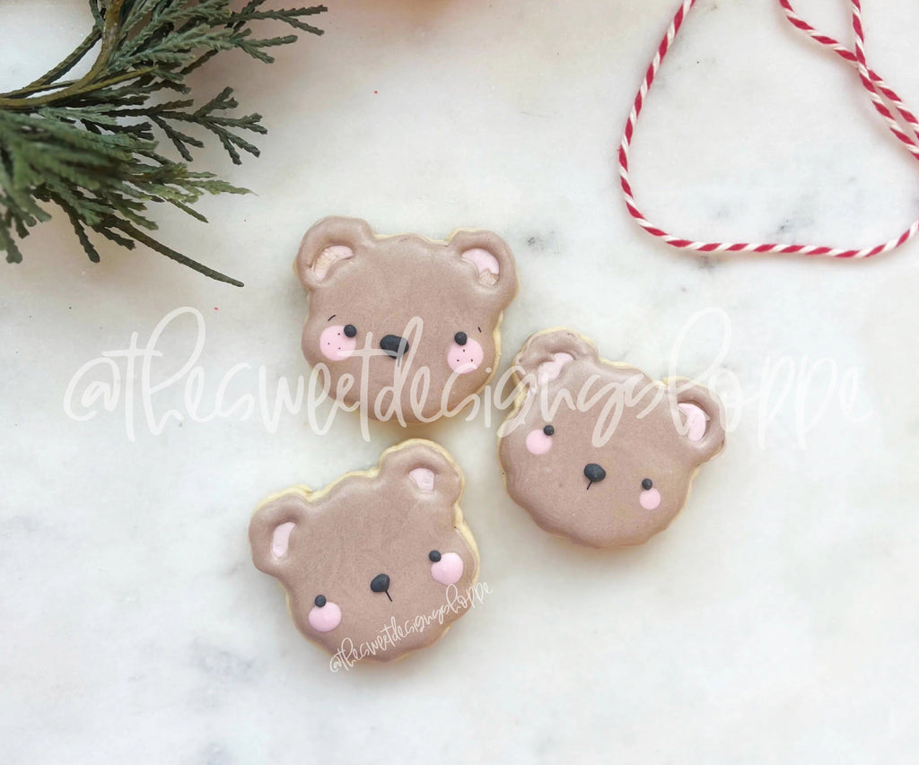 Cookie Cutters - Cute Bear Face - Cookie Cutter - The Sweet Designs Shoppe - - advent, Advent Calendar, ALL, Animal, Animals, Animals and Insects, Baby / Kids, Christmas, Christmas / Winter, Cookie Cutter, kids, Promocode, Woodland, Zoo