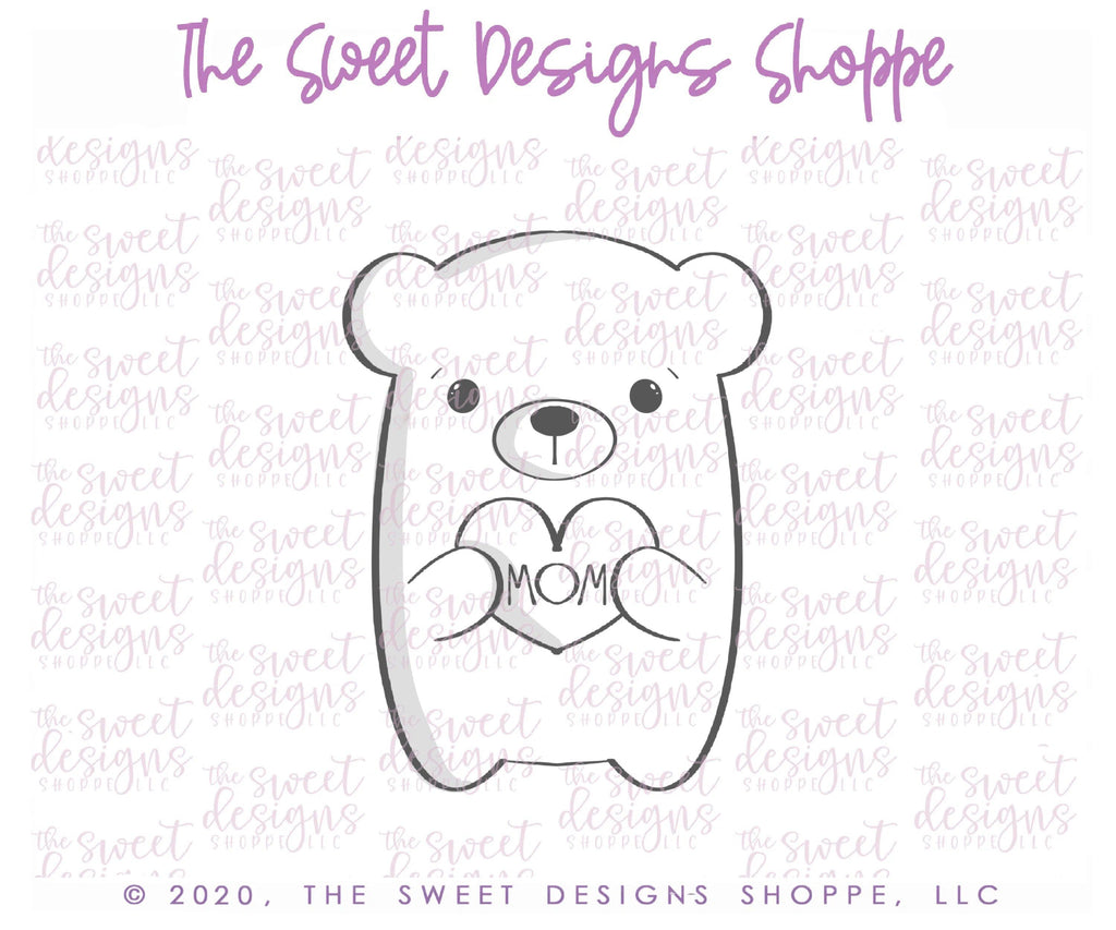 Cookie Cutters - Cute Boy Bear - Cookie Cutter - Sweet Designs Shoppe - - ALL, Animal, Cookie Cutter, mom, mother, Mothers Day, Promocode, Valentine, Valentines, Valentines couples