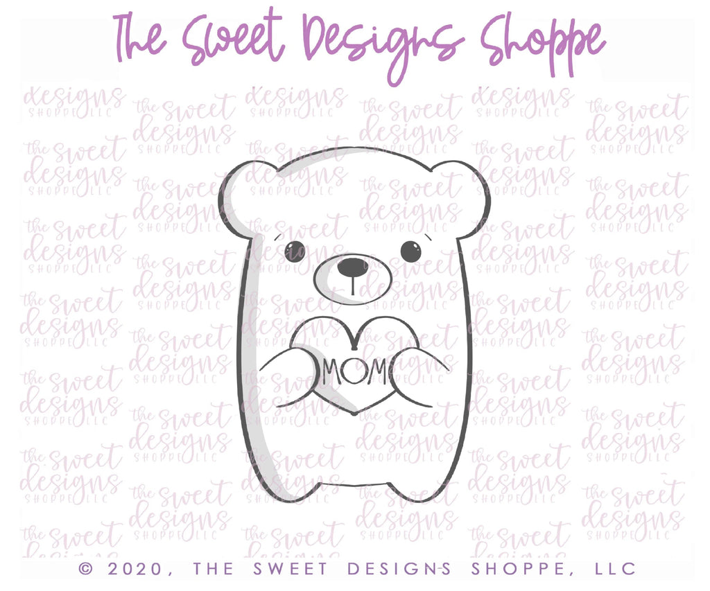 Cookie Cutters - Cute Boy Bear - Cookie Cutter - Sweet Designs Shoppe - - ALL, Animal, Cookie Cutter, mom, mother, Mothers Day, Promocode, Valentine, Valentines, Valentines couples