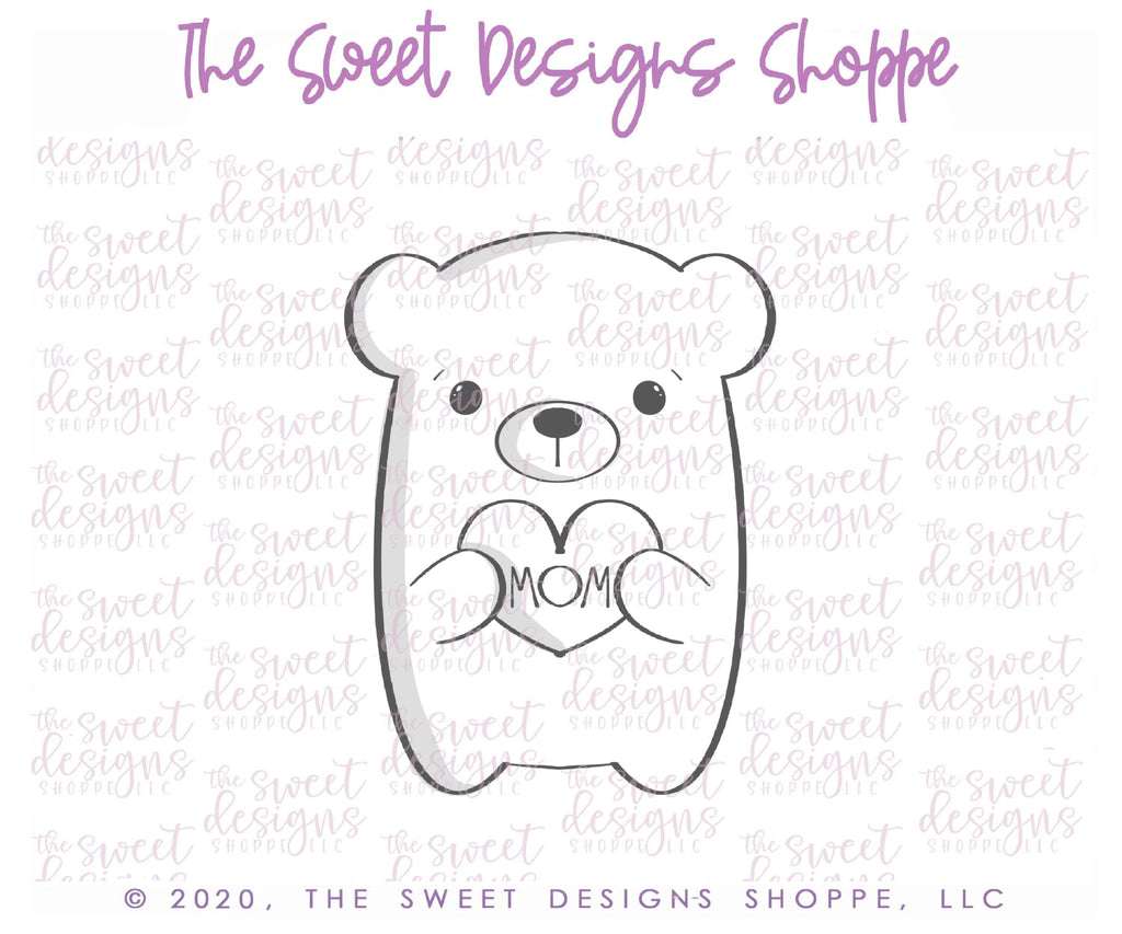 Cookie Cutters - Cute Boy Bear - Cookie Cutter - The Sweet Designs Shoppe - - ALL, Animal, Cookie Cutter, mom, mother, Mothers Day, Promocode, Valentine, Valentines, Valentines couples