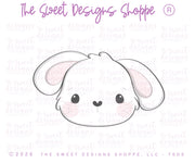 Cookie Cutters - Cute Bunny Face - Cookie Cutter - The Sweet Designs Shoppe - TSDS - - ALL,Animal,Animals,Animals and Insects,Cookie Cutter,cute nerdy bunny face,cutest bunny face,Easter,Easter / Spring,easter basket,Promocode,STL