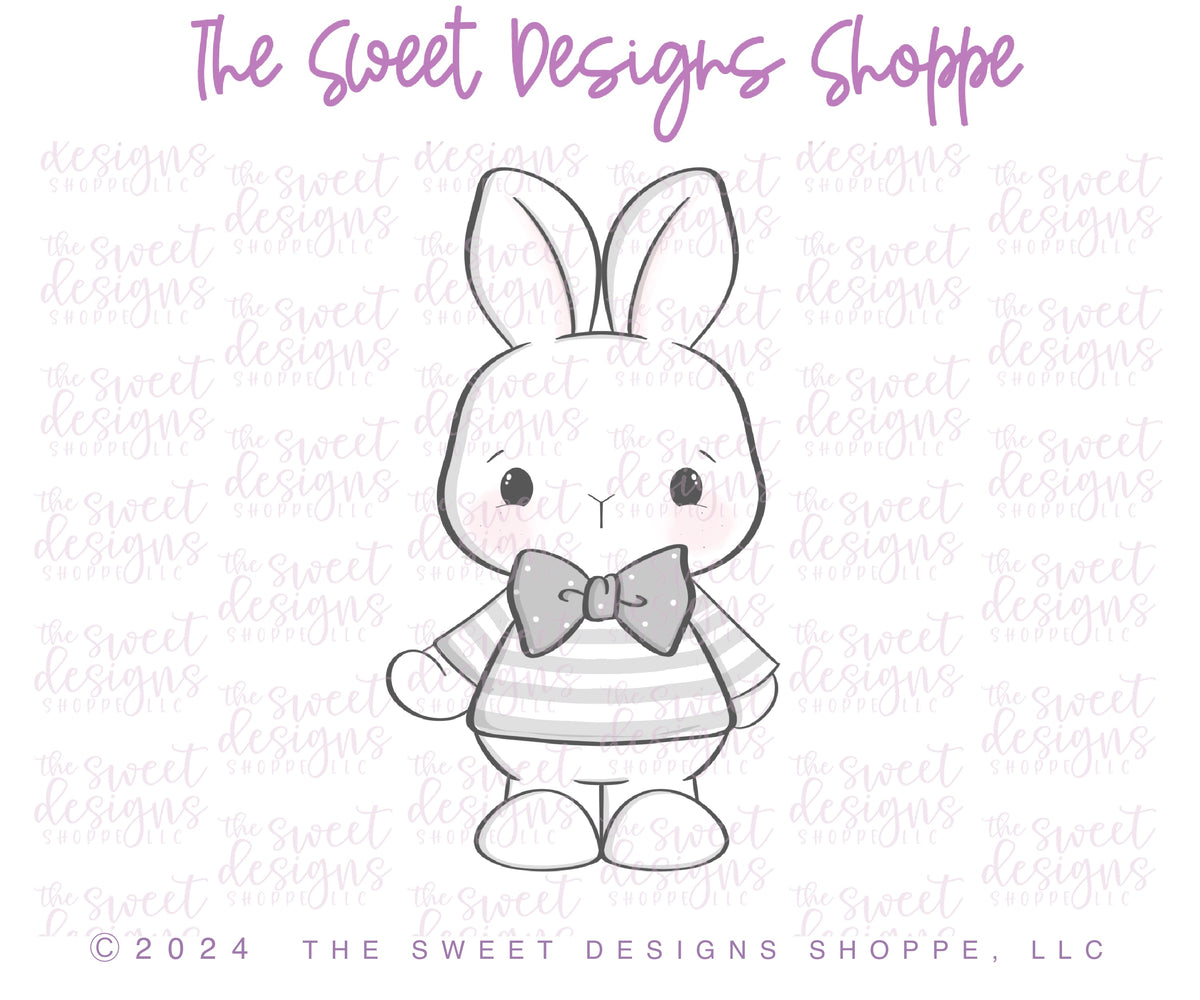 Cookie Cutters - Cute Bunny Holding Balloon - Cookie Cutter - The Sweet Designs Shoppe - TSDS - - ALL,Animal,Animals,Animals and Insects,basket,bunny holding balloon,Cookie Cutter,cute bunny holding balloon,Easter,Easter / Spring,easter basket,holding balloon,Promocode,STL