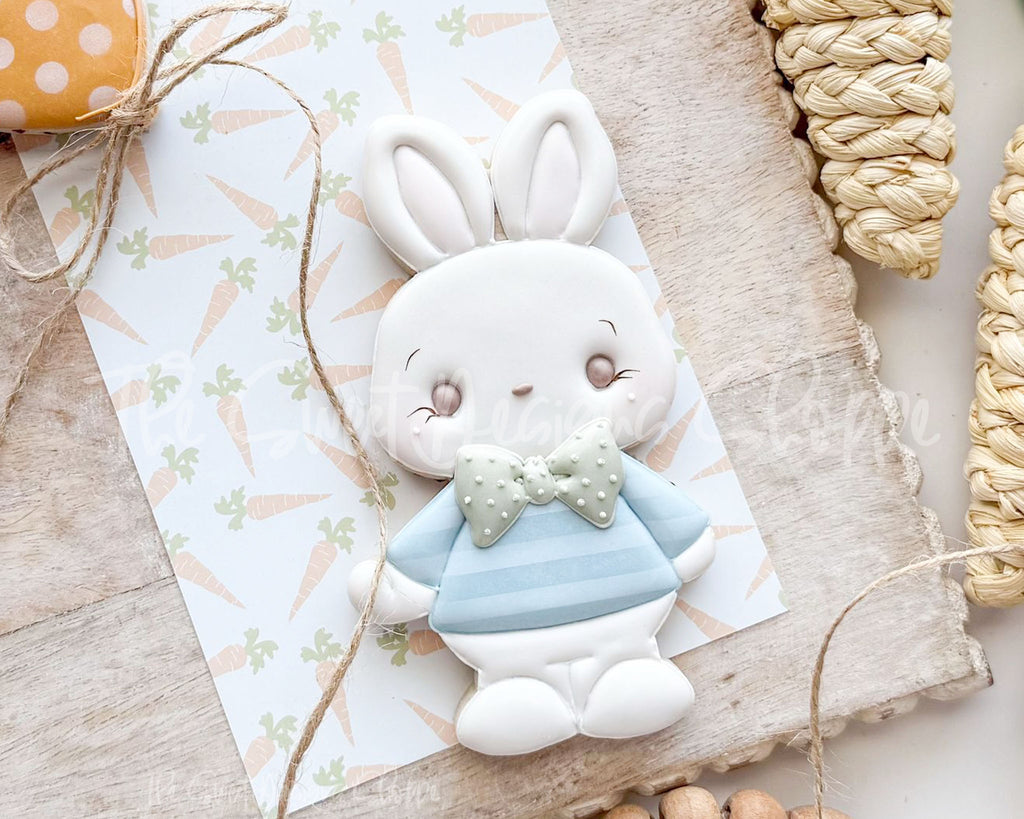 Cookie Cutters - Cute Bunny Holding Balloon - Cookie Cutter - The Sweet Designs Shoppe - TSDS - - ALL,Animal,Animals,Animals and Insects,basket,bunny holding balloon,Cookie Cutter,cute bunny holding balloon,Easter,Easter / Spring,easter basket,holding balloon,Promocode,STL