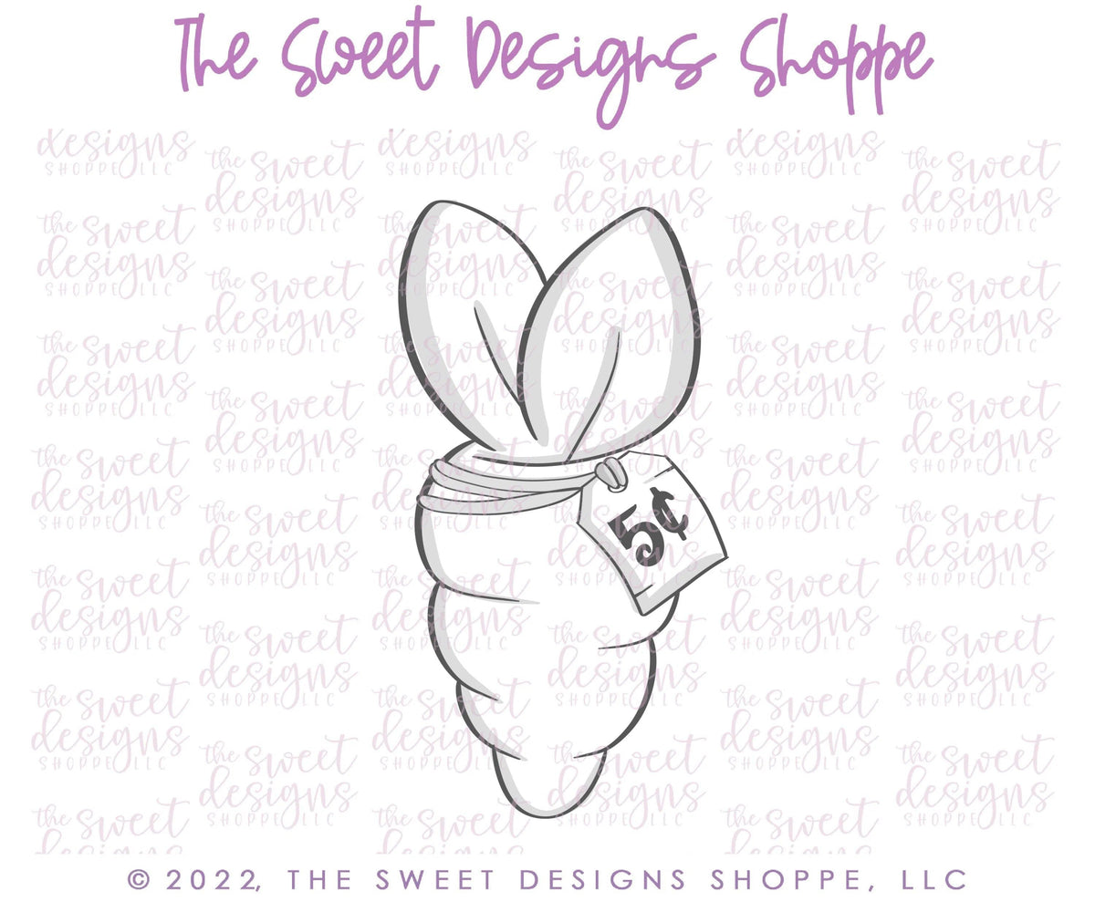 Cookie Cutters - Cute Carrot with Tag- Cookie Cutter - The Sweet Designs Shoppe - TSDS - - ALL,Carrot,Cookie Cutter,Easter,Easter / Spring,Food,Food and Beverage,Food beverages,fruit,fruits,Fruits and Vegetables,Lady Milk Stache,Lady MilkStache,LadyMilkStache,Promocode,Vegetable