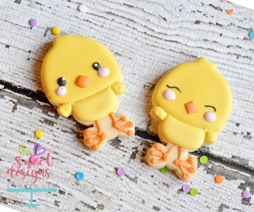 Cookie Cutters - Cute Chick v2- Cookie Cutter - Sweet Designs Shoppe - - ALL, Animal, Animals, Chick, Cookie Cutter, Easter, Easter / Spring, Egg, Promocode