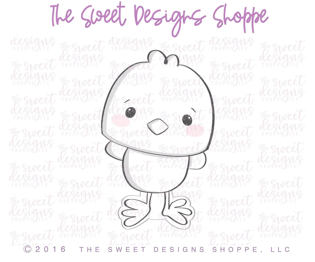 Cookie Cutters - Cute Chick v2- Cookie Cutter - The Sweet Designs Shoppe - TSDS - - ALL,Animal,Animals,Chick,Cookie Cutter,Easter,Easter / Spring,Egg,Promocode