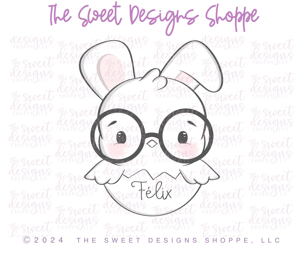 Cookie Cutters - Cute Chick with Ears- Cookie Cutter - The Sweet Designs Shoppe - TSDS - - ALL,Animal,Animals,chick with ears,Cookie Cutter,cute chick with ears,Easter,Easter / Spring,Promocode,STL