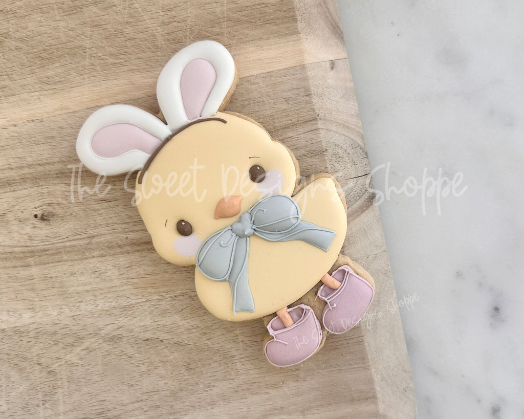 Cookie Cutters - Cute Chick with Rain Boots - Cookie Cutter - The Sweet Designs Shoppe - TSDS - - ALL,Animal,Animals,chick with ears,Cookie Cutter,Easter,Easter / Spring,Promocode,STL