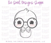 Cookie Cutters - Cute Chubby Chick with Glasses - Cookie Cutter - The Sweet Designs Shoppe - TSDS - - ALL,Animal,Animals,Animals and Insects,Chick,Cookie Cutter,Easter,Easter / Spring,Lady Milk Stache,Lady MilkStache,LadyMilkStache,Promocode,STL
