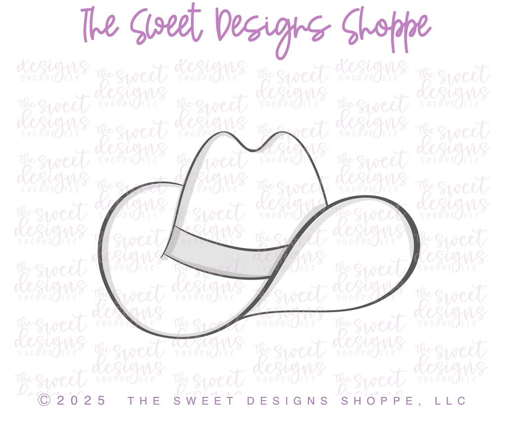 Cookie Cutters - Cute Cowboy Hat - Cookie Cutter - The Sweet Designs Shoppe - TSDS - - ALL,Clothes,clothing,Clothing / Accessories,Cookie Cutter,Cowboy,cowgirl,Promocode,rodeo,STL