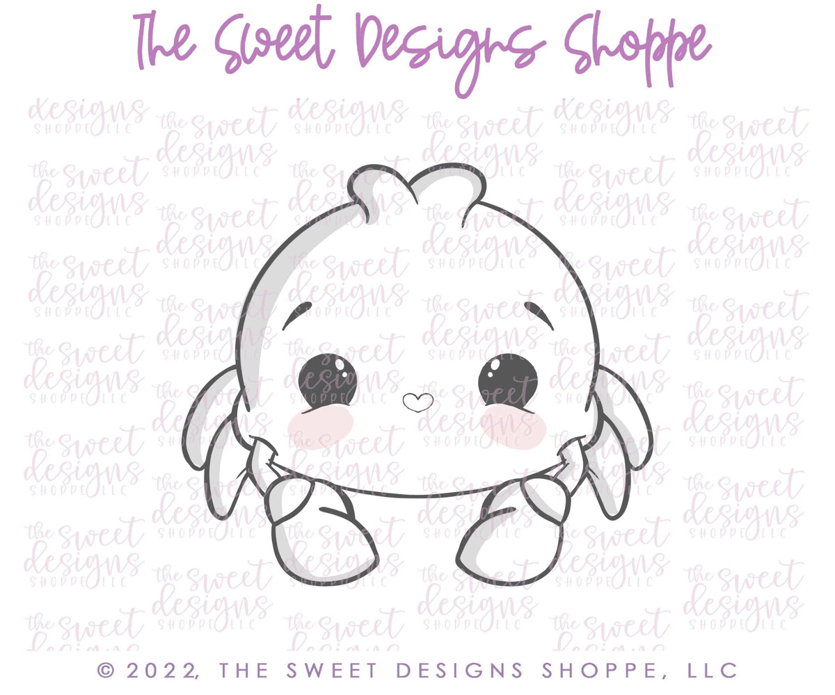 Cookie Cutters - Cute Crab - Cookie Cutter - The Sweet Designs Shoppe - TSDS - - ALL,Animal,Animals,Cookie Cutter,Lady Milk Stache,Lady MilkStache,LadyMilkStache,nautica,ocean,Promocode,sea,STL,Summer,under the sea