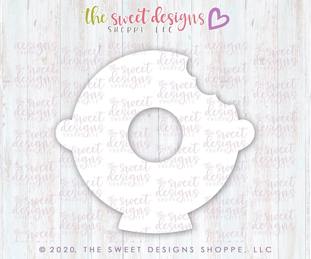 Cookie Cutters - Cute Donut with a Bite - Cookie Cutter - The Sweet Designs Shoppe - - ALL, Cookie Cutter, Donut, Food, Food and Beverage, Food beverages, Promocode, Sweet, Sweets, valentines