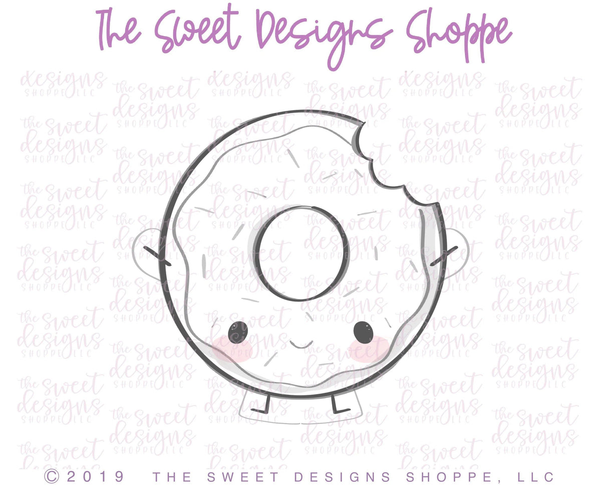 Cookie Cutters - Cute Donut with a Bite - Cookie Cutter - The Sweet Designs Shoppe - TSDS - - ALL,Cookie Cutter,Donut,Food,Food and Beverage,Food beverages,Promocode,Sweet,Sweets,valentines