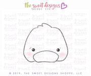 Cookie Cutters - Cute Duck Face - Cookie Cutter - The Sweet Designs Shoppe - TSDS - - ALL,Animal,Animals,Barn,Cookie Cutter,Promocode,STL