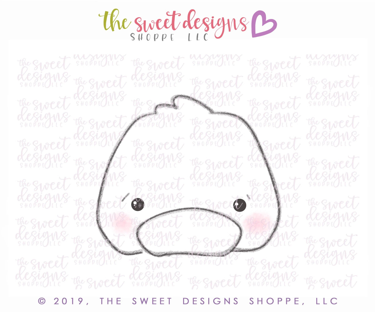 Cookie Cutters - Cute Duck Face - Cookie Cutter - The Sweet Designs Shoppe - TSDS - - ALL,Animal,Animals,Barn,Cookie Cutter,Promocode,STL
