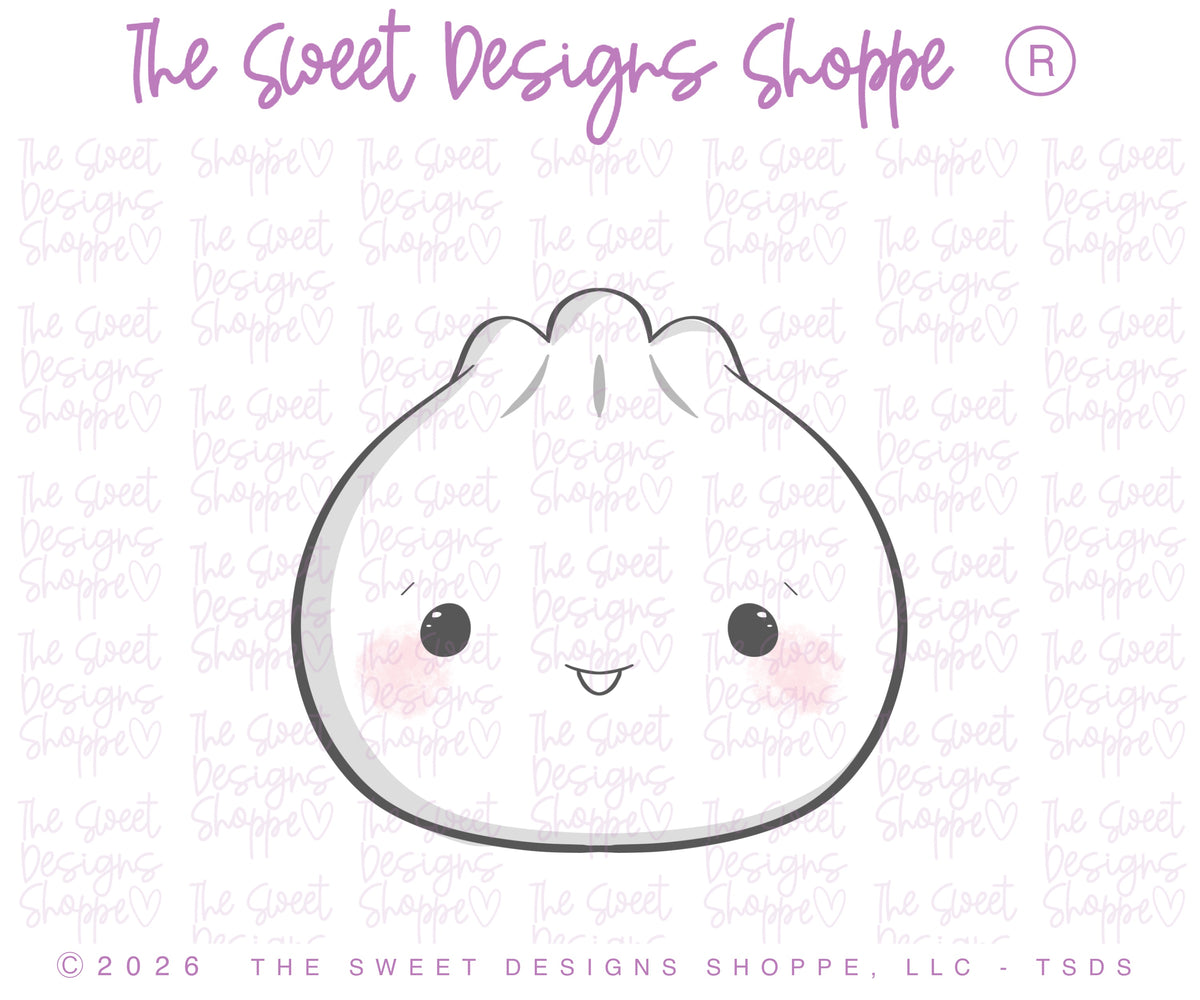 Cookie Cutters - Cute Dumpling - Cookie Cutter - The Sweet Designs Shoppe - TSDS - - ALL,Christmas,Christmas / Winter,christmas 2026,Christmas Dumplings,Christmas Food,Cookie Cutter,Dumplings,fast food,Food,Food & Beverages,Food and Beverage,new,Promocode,STL