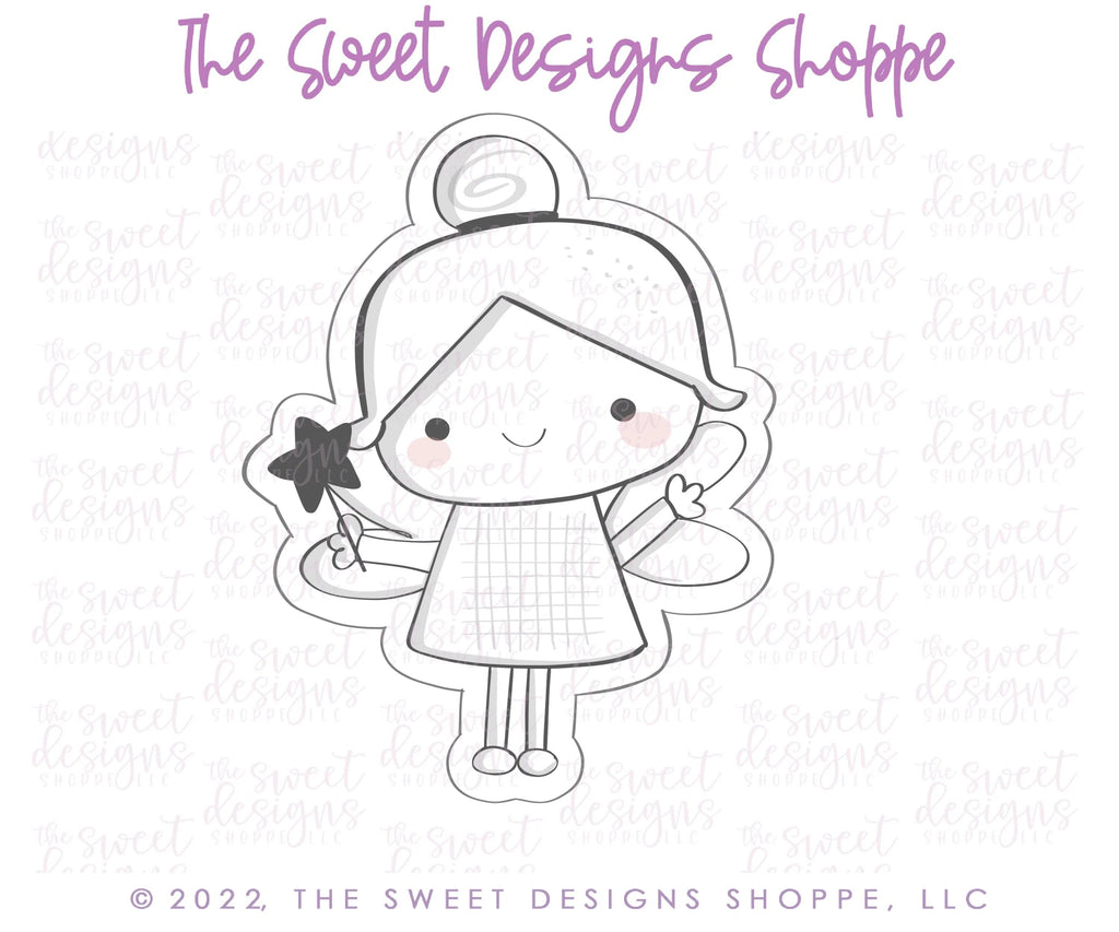 Cookie Cutters - Cute Fairy - Cookie Cutter - Sweet Designs Shoppe - - ALL, birthday, Cookie Cutter, Fantasy, Kids / Fantasy, Promocode, valentines