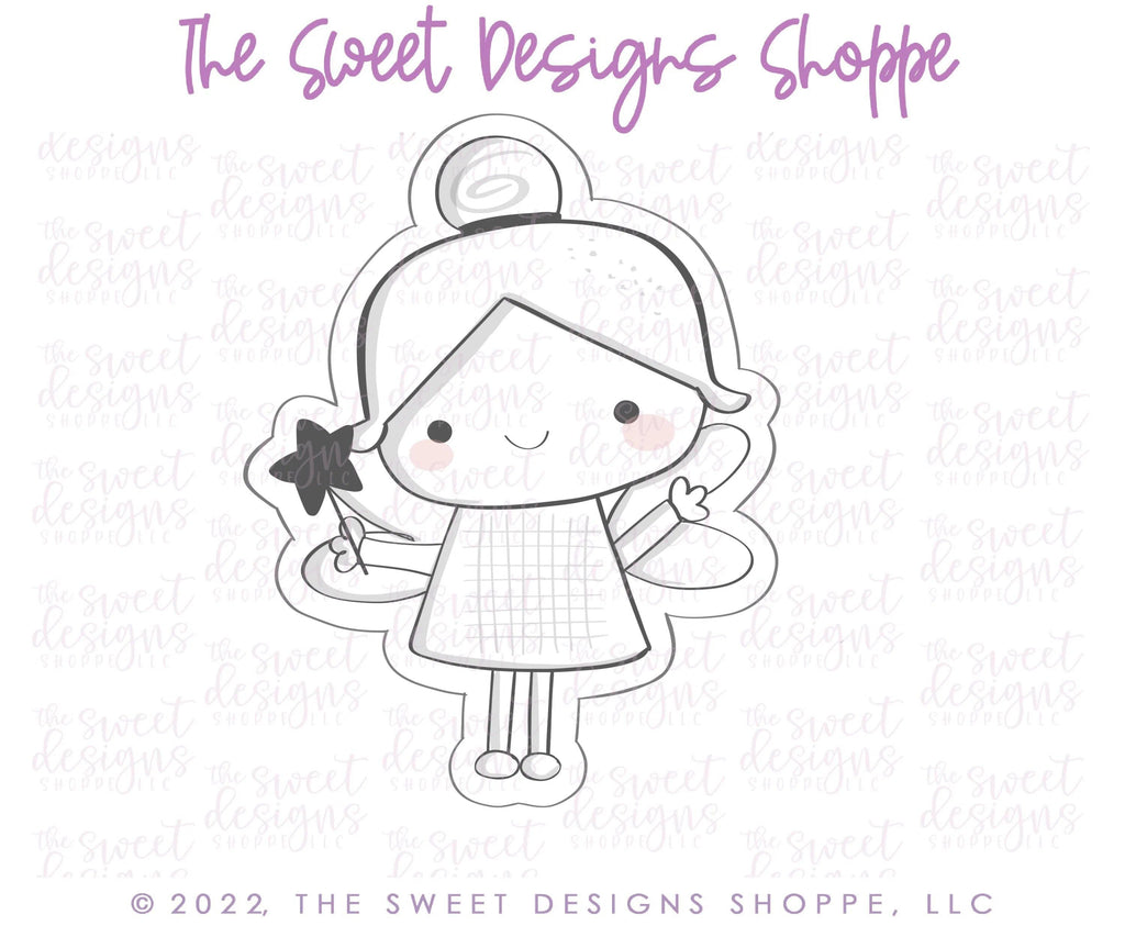 Cookie Cutters - Cute Fairy - Cookie Cutter - The Sweet Designs Shoppe - - ALL, birthday, Cookie Cutter, Fantasy, Kids / Fantasy, Promocode, valentines