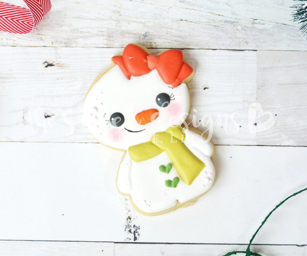 Cookie Cutters - Cute Gingergirl / Snowgirl 2018 - Cookie Cutter - The Sweet Designs Shoppe - - 2018, ALL, Christmas, Christmas / Winter, Cookie Cutter, Ginger boy, ginger bread, Ginger girl, Gingerbread, Promocode, Snow, snowgirl, Snowman, Winter