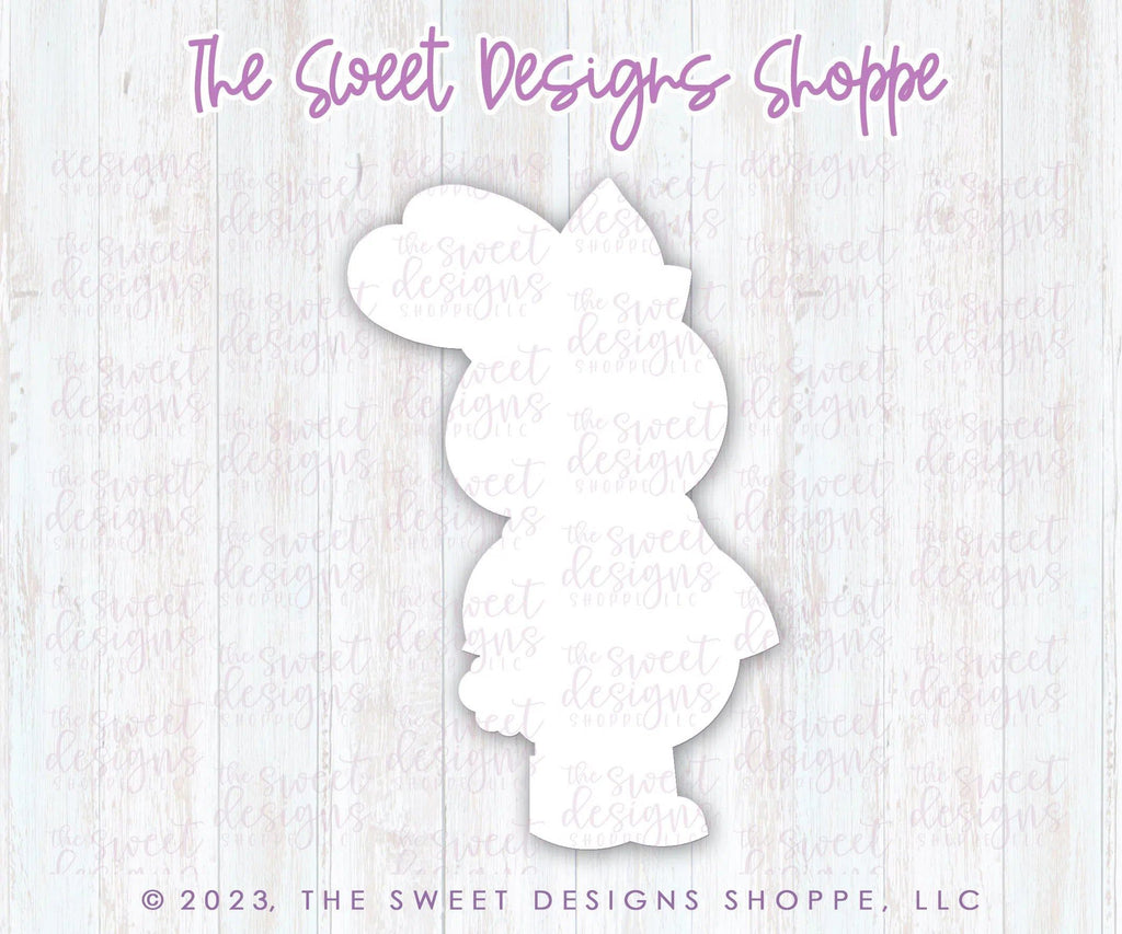 Cookie Cutters - Cute Girl Standing Bunny - Cookie Cutter - Sweet Designs Shoppe - - ALL, Animal, Animals, Animals and Insects, Bunny, Cookie Cutter, easter, Easter / Spring, Promocode